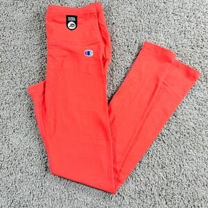 Champion Leggings orange athleisure small womens workout gym‎ running yoga NWOT